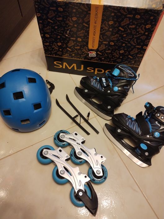 Łyżwy + rolki 2w1 roz. 27 29 30 SMJsport