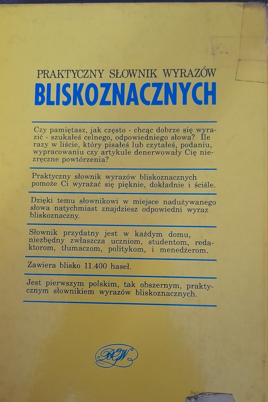 Słownik wyrazów bliskoznacznych