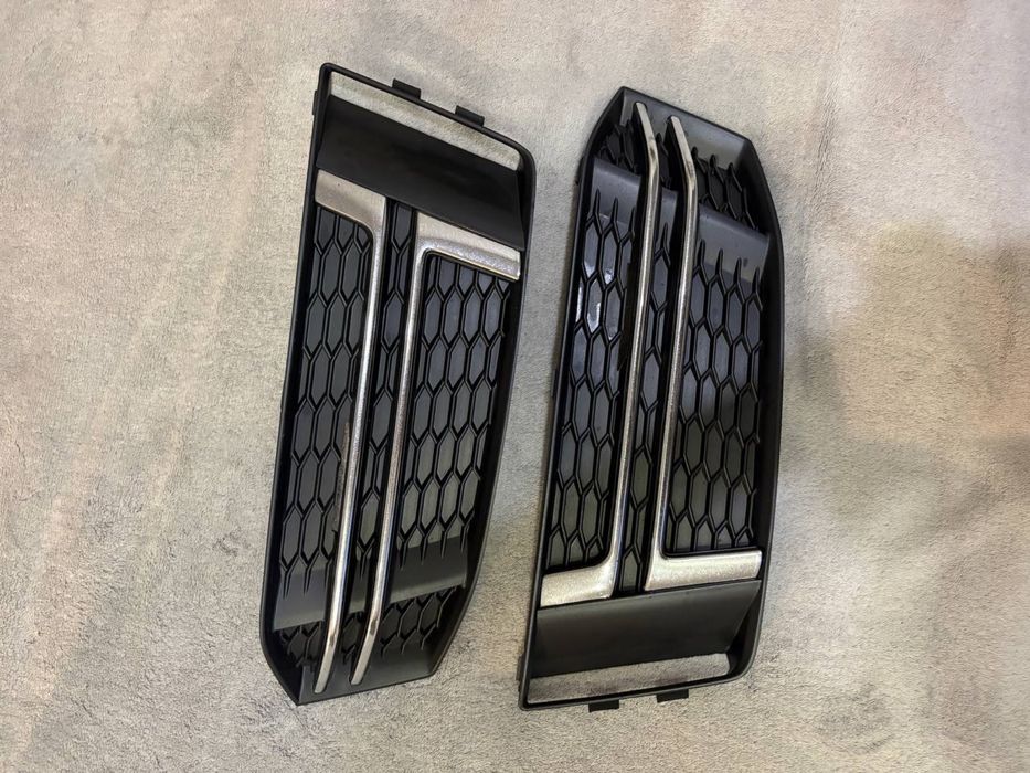 Нижні решітки бампера на Ауді а4 б9(2017р) s-line