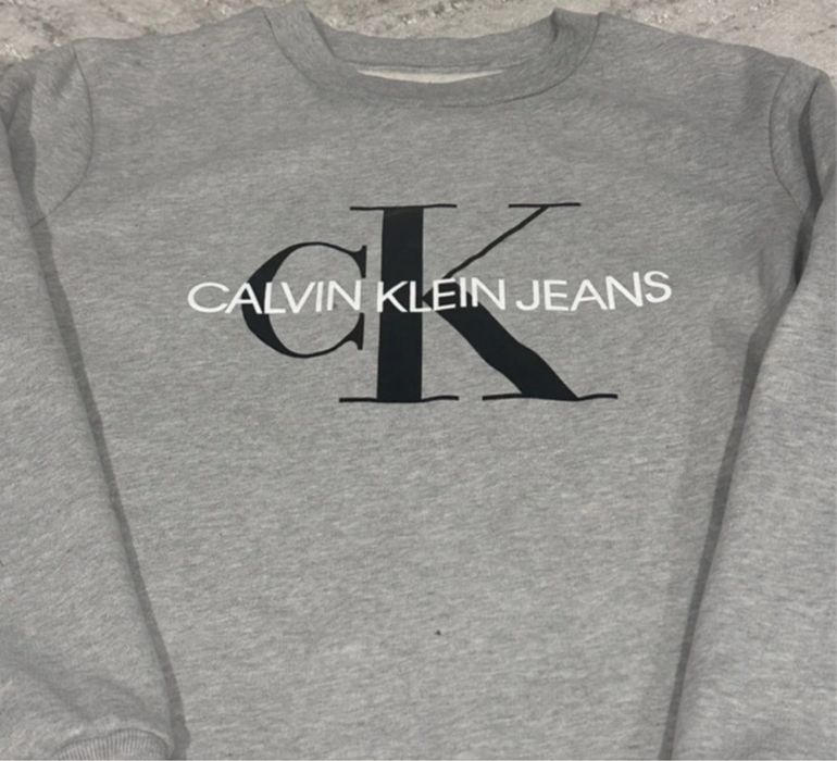 Szara bluza Calvin Klein Jeans CKJ damska - rozmiar XS