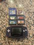 Gameboy advance roxo + jogos a parte