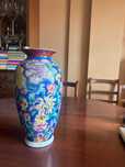 Vaso de porcelana chinesa floral pintado à mão