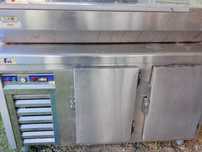 Bancada de inox com refrigeração