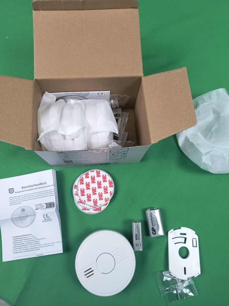 Czujnik dynu Putogesafe 4 SZT. Bezprzewodowy ALARM PRZECIWPOŻAROW