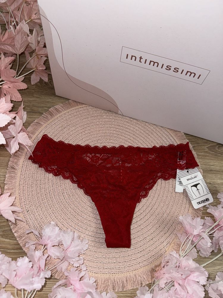 Tezenis m/38 nowe (z metką) piękne majtki brazyliany z perłami