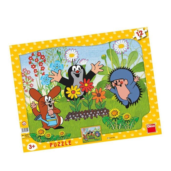 Puzzle ramkowe Krecik i przyjaciele 12 elementów idealny prezent