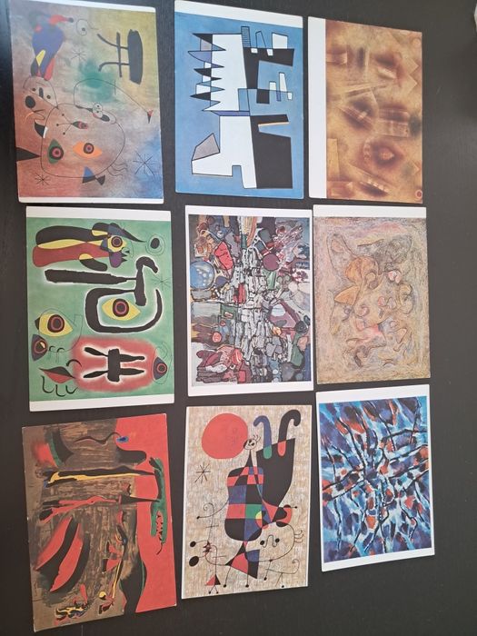 25 szt pocztówek malarstwo abstrakcja