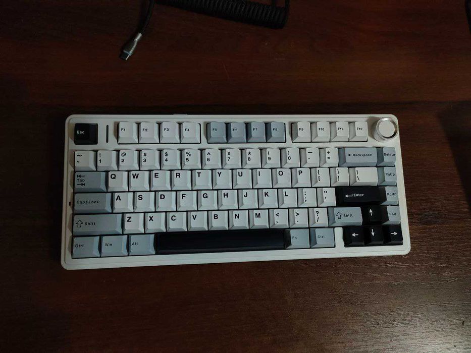 Aula F75 Механічна клавіатура White-Blue Ігрова Бездротова