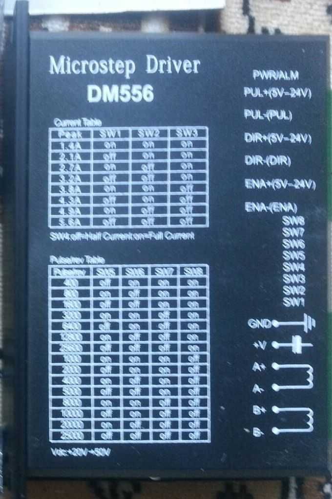 Драйвер шагового двигателя DM556 чпу CNC 4 штуки