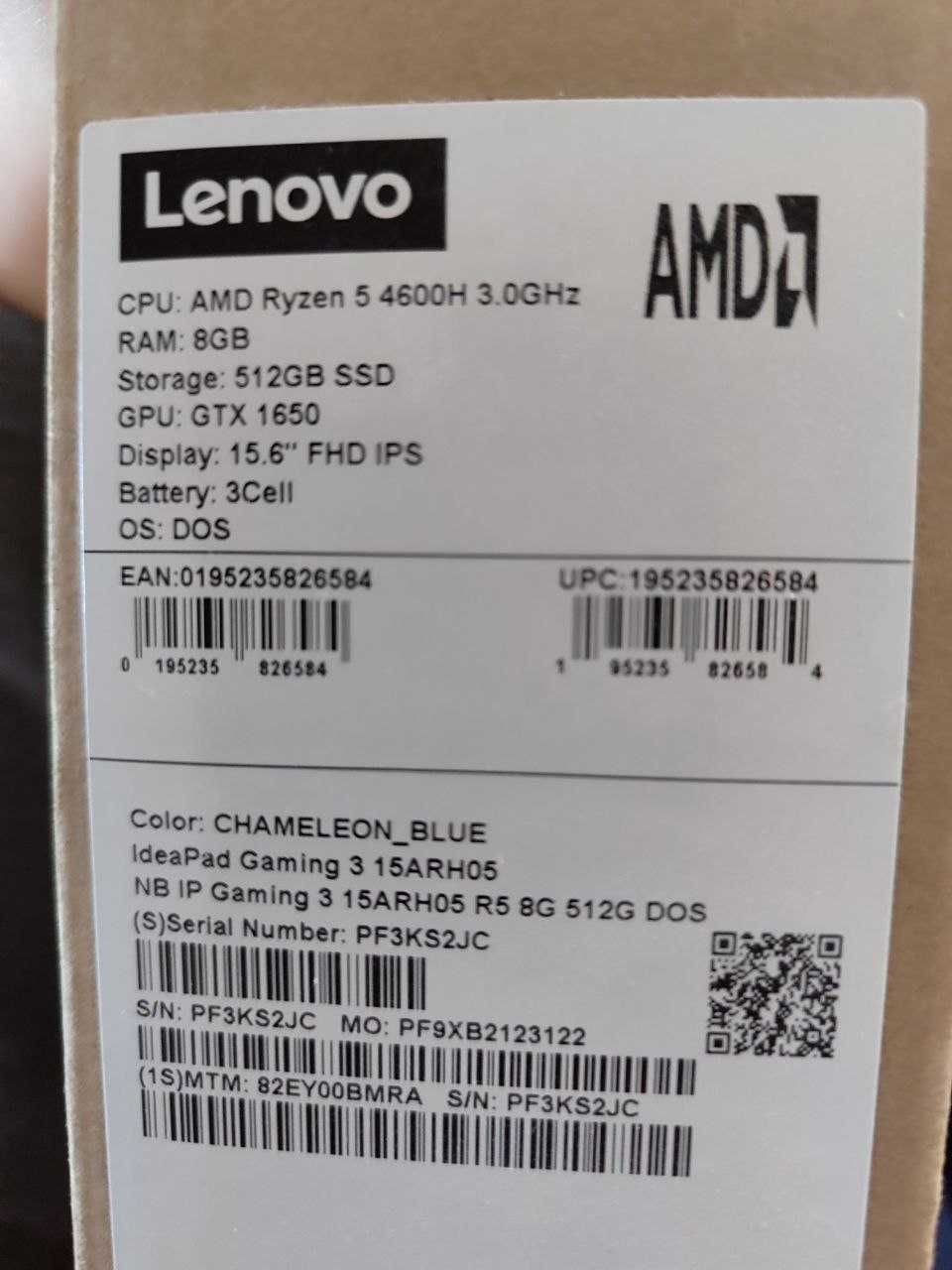 Ноутбук Lenovo IdeaPad Gaming 3 15ARH05