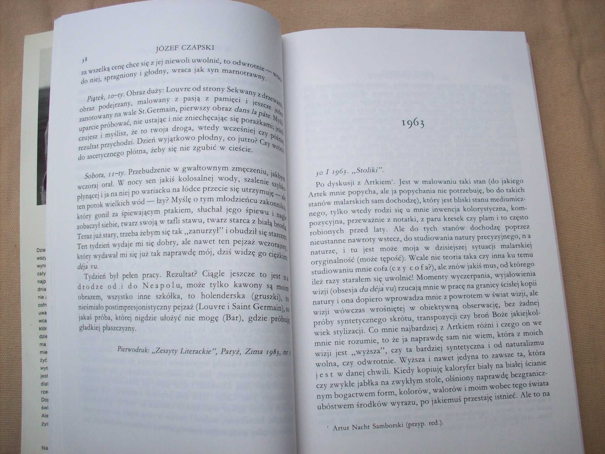 Wyrwane strony, J.Czapski, 1993.