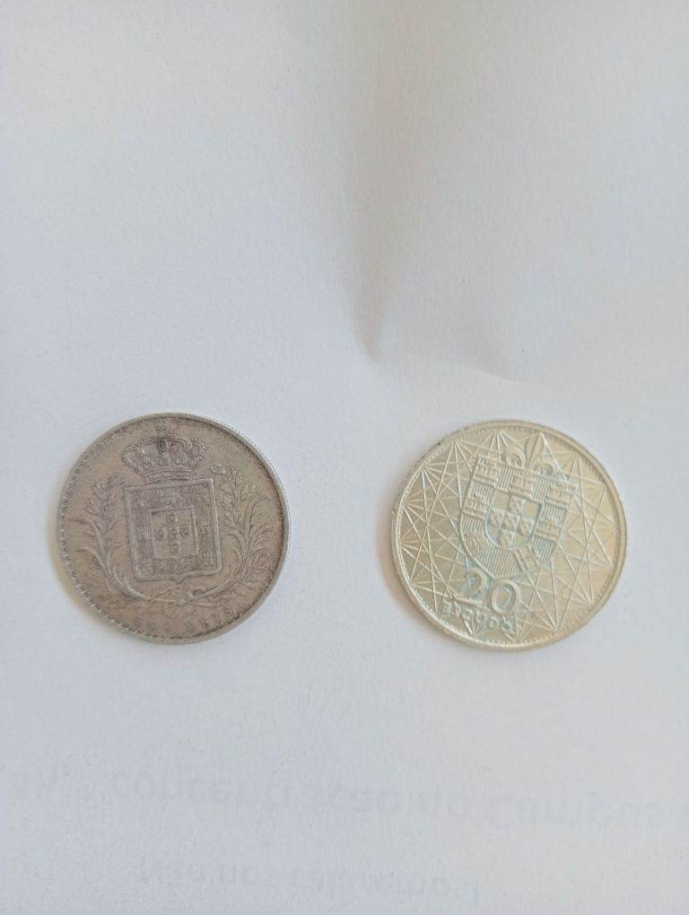 2 moedas prata 1888 e 1966