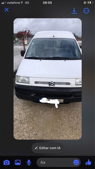 Citroen jumpy 2.0 hdi  de 3 lugares a longa com 250.000 km