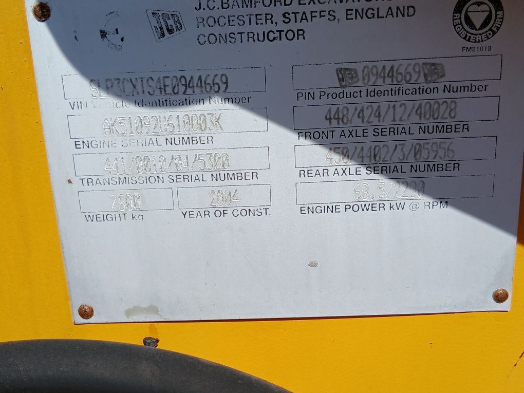 Koparko ładowarka Jcb 3cx 2004r pełna opcja wyposażenia