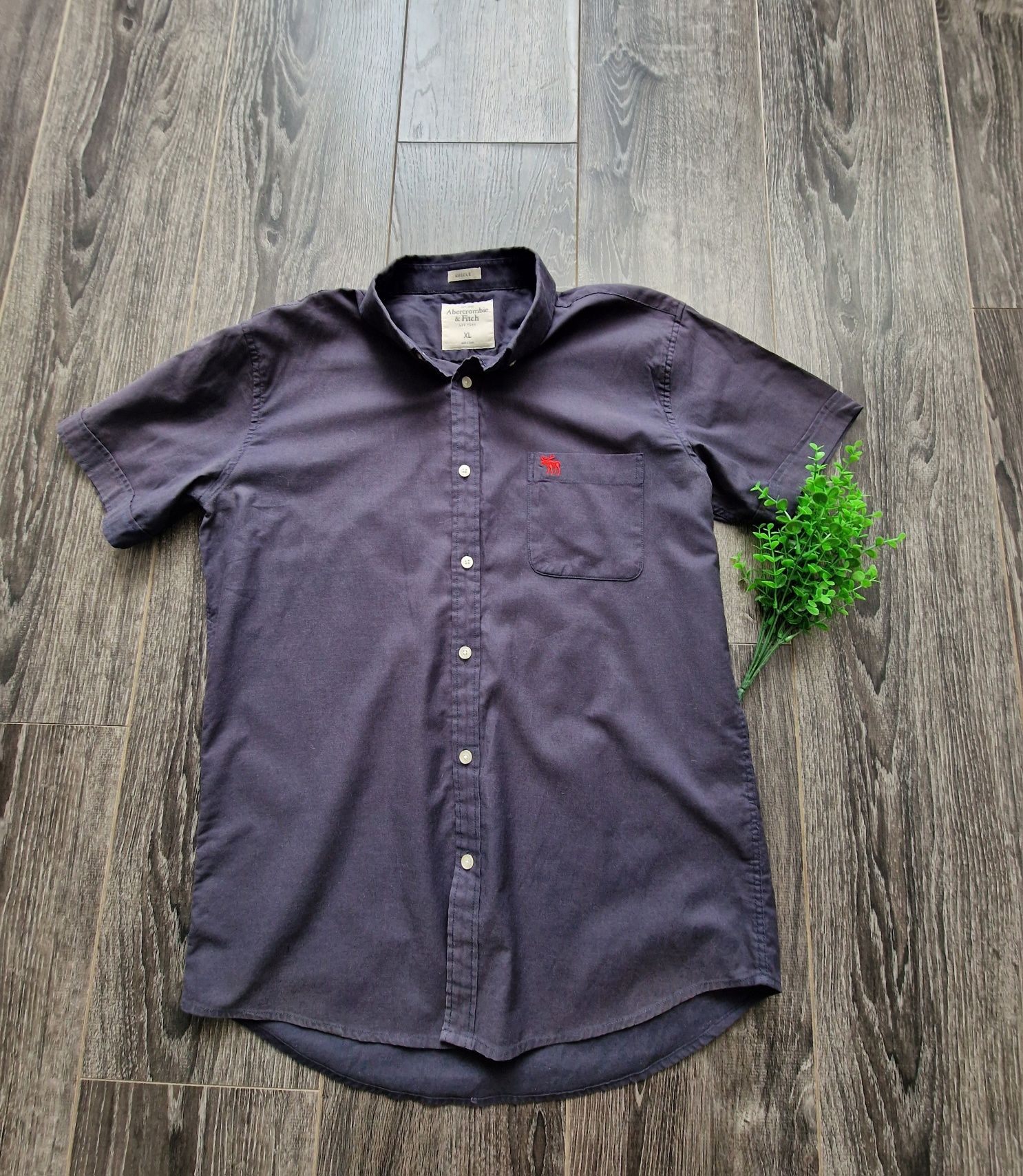 Abercrombie&Fitch koszula męska granatowa r. Xl