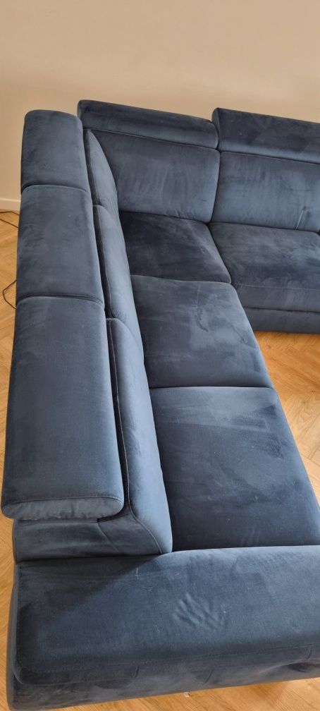 Narożnik Timo U granatowy monolith Des Sofa Line Agata meble