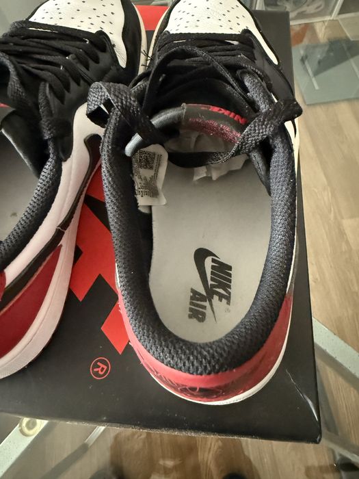 Air Jordan 1 retro low OG black toe tamanho 42,5