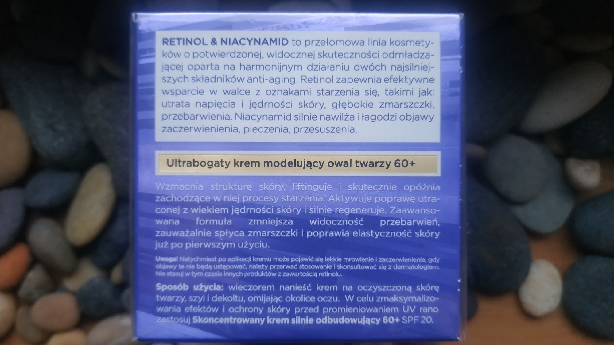 Ultrabogaty krem modelujący owal twarzy 60+