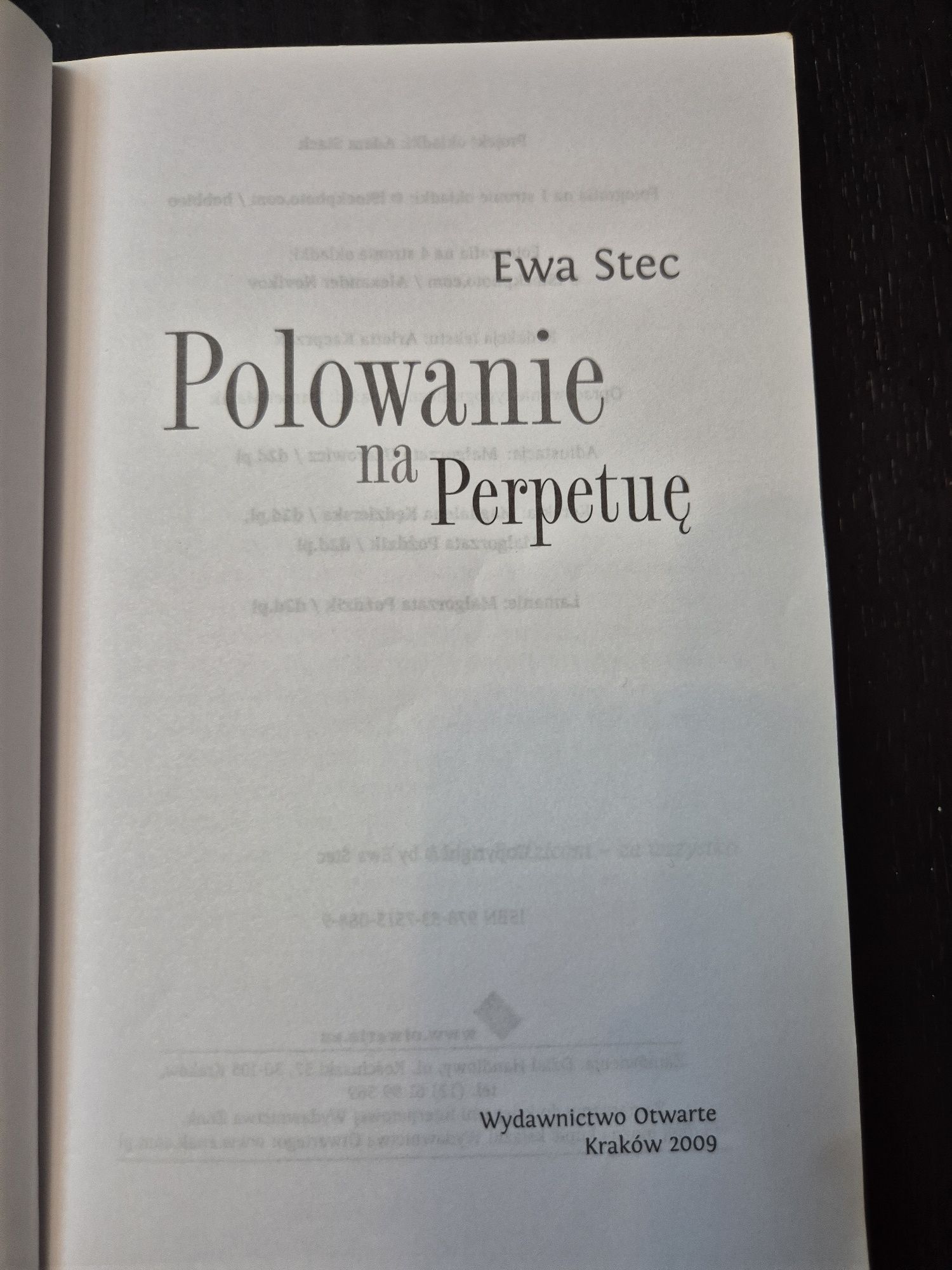 Ewa Stec Polowanie na Perpetuę