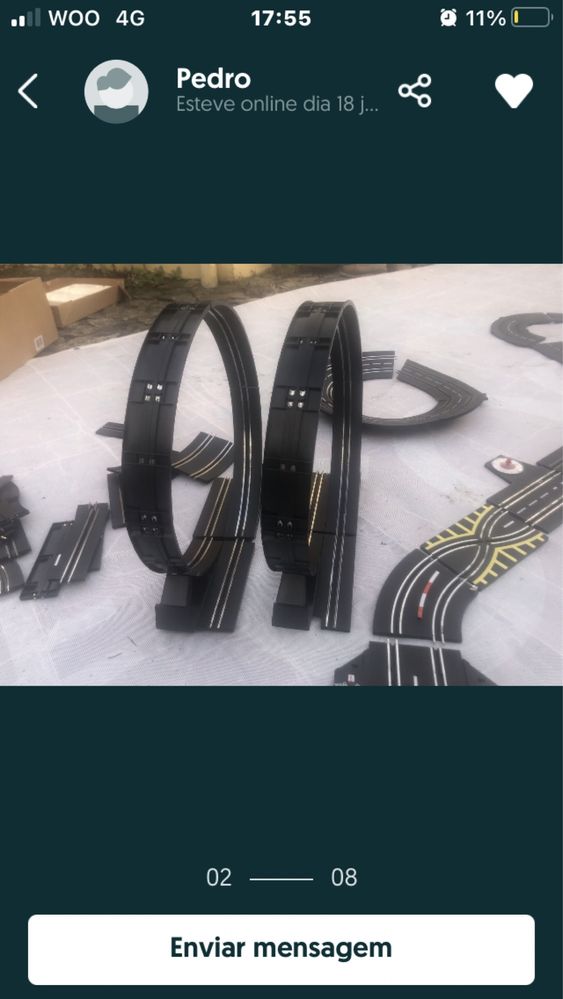 Pista carrinhos telecomandados