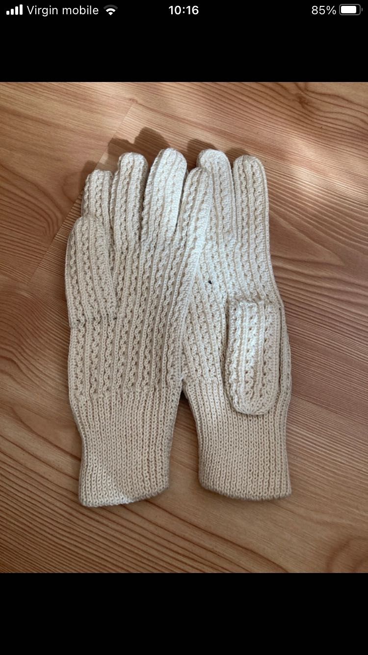Rękawiczki zimowe 100% bawełna unisex pięciopalczaste rozmiar 8