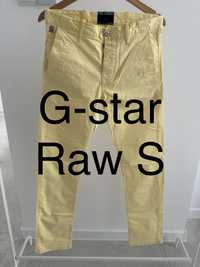 Meskie spodnei chino rozmiar S zolte spodnie letnie G-star Raw