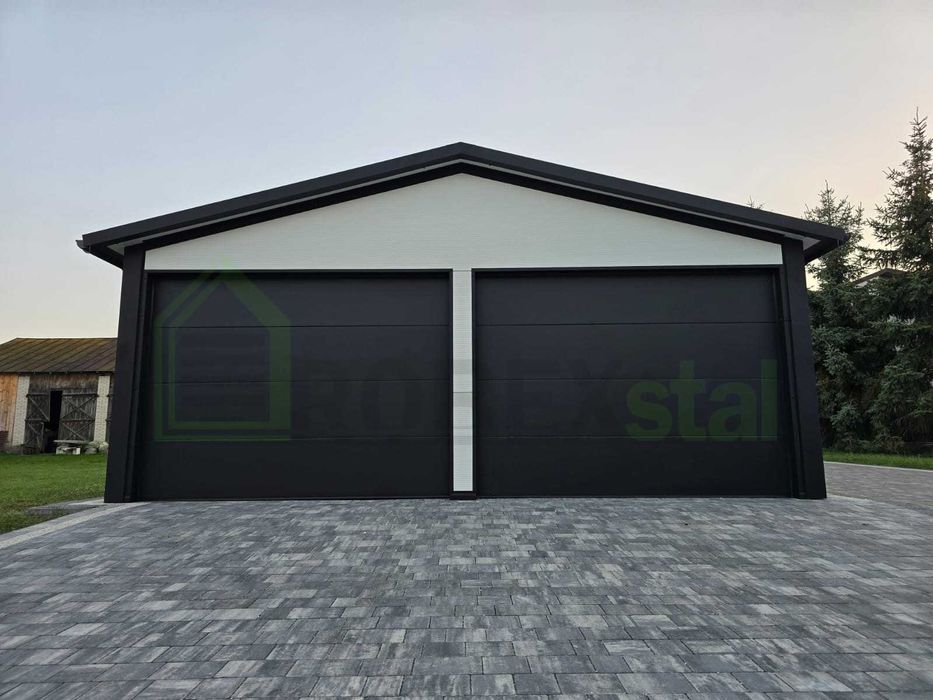 Garaż ocieplany NA ZGŁOSZENIE 35m2 z płyty warstwowej MONTAŻ CAŁY KRAJ