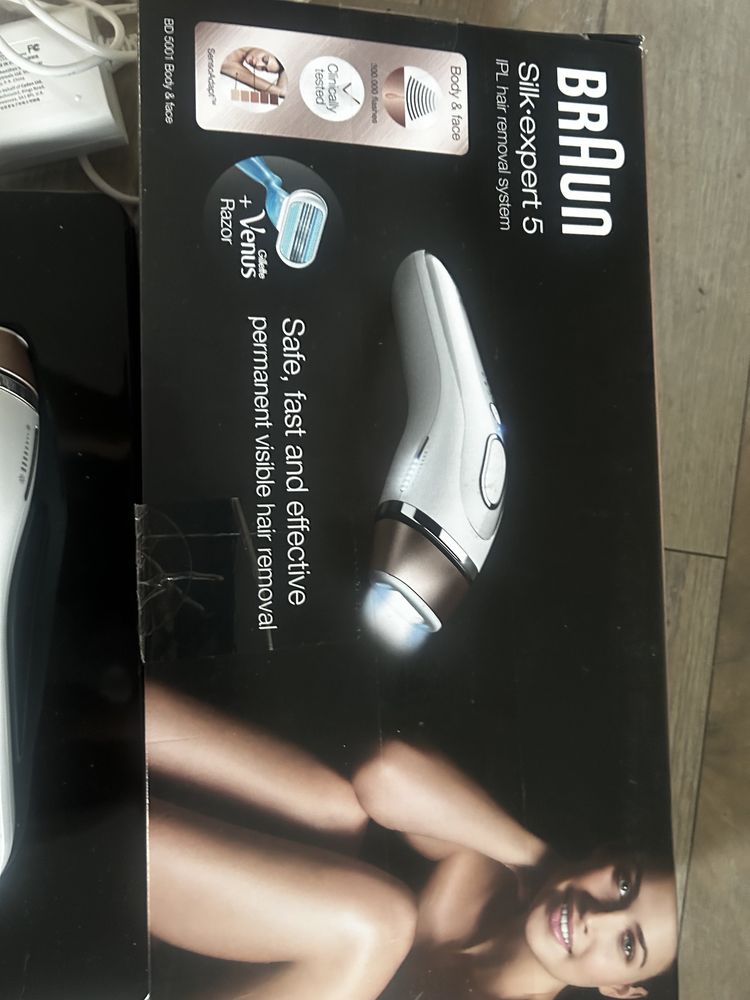 Depilator laserowy silk expert  5 typ 6029 plus  myjka