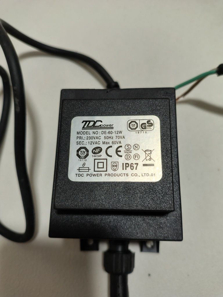 Transformator 12V AC  max 60VA