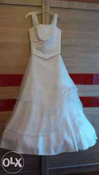 Suknia ślubna biała Zabrze r.36-40 do regulacji