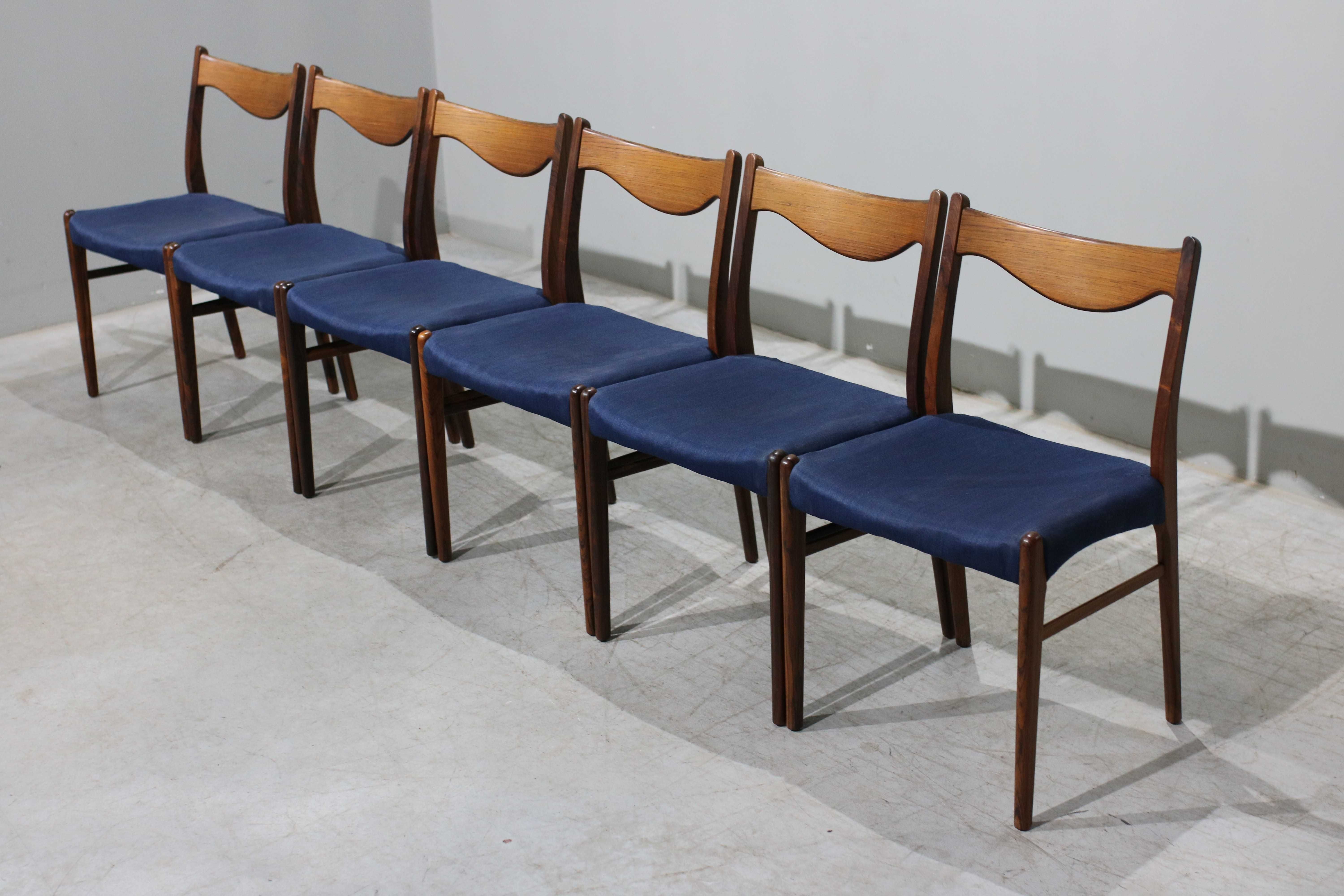 Conjunto de 6 Cadeiras Arne Wahl Iversen em pau santo