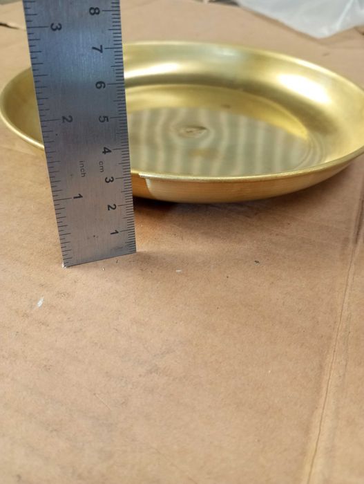 Prato em latão para balança antiga