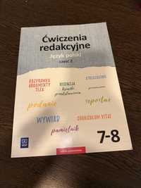 Ćwiczenia redakcyjne z języka polskiego dla klas 7-8 (część 2), WSiP