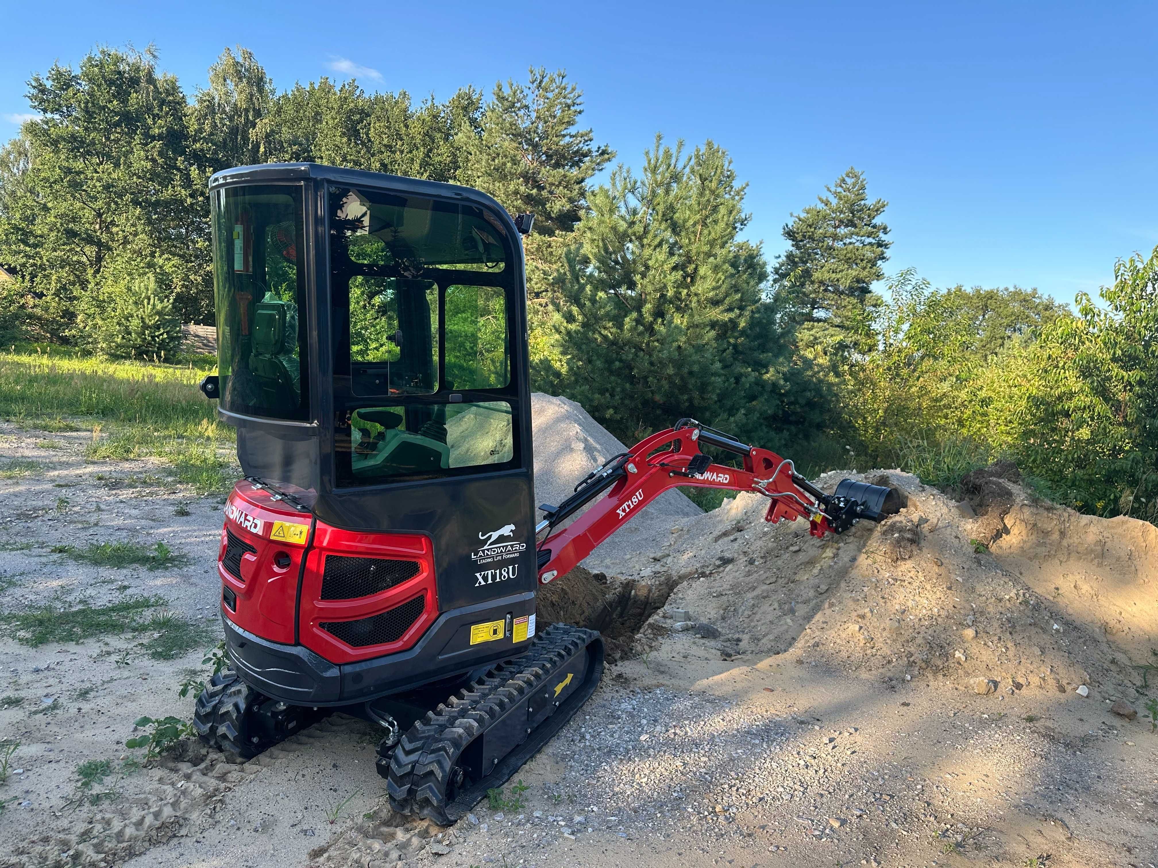 Minikoparka 1,6t silnik KUBOTA D902 3 cylindry / dodatki / 2025r FV!
