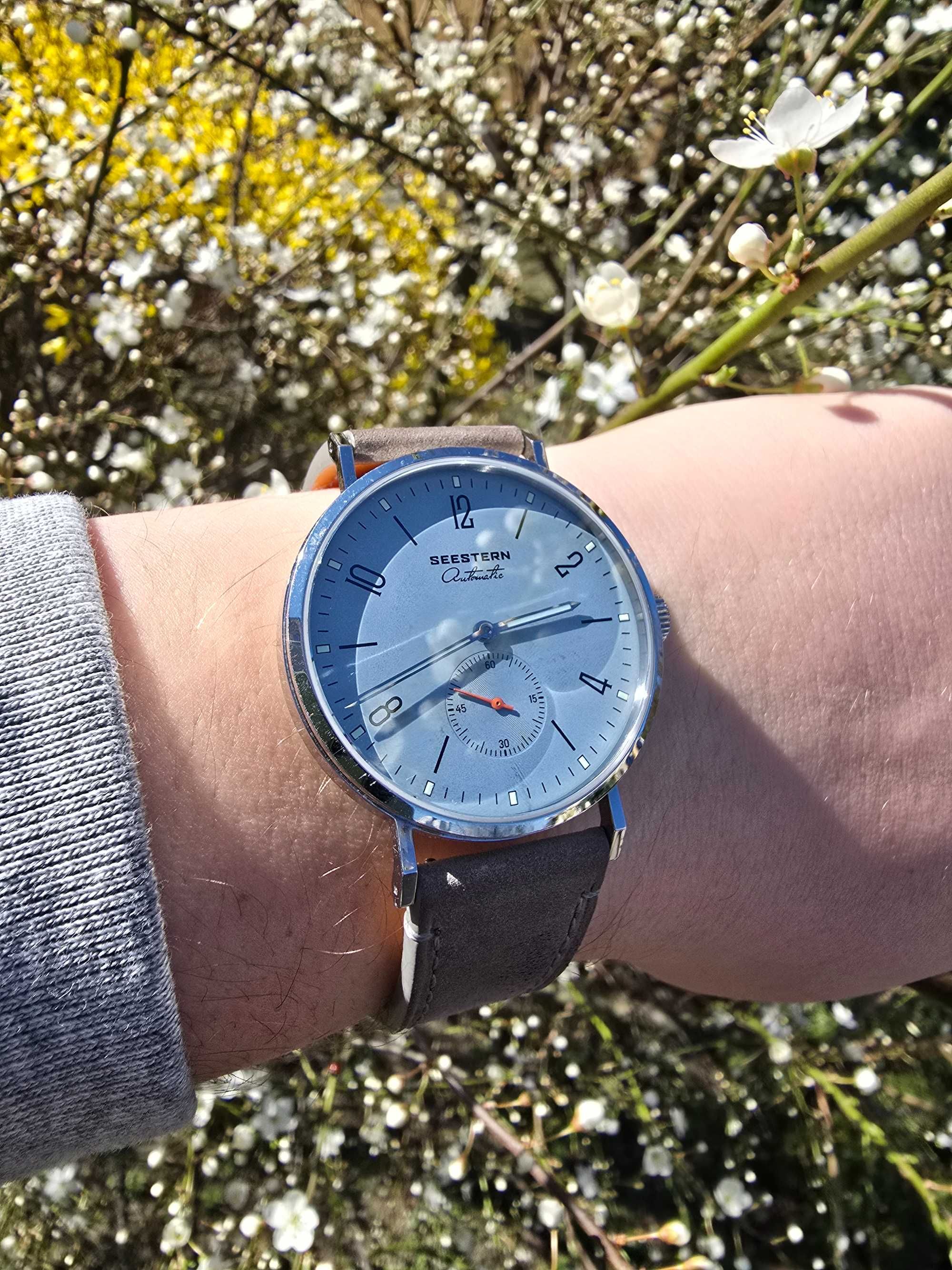 Seestern zegarek automatyczny ST1701 seagull [homage NOMOS Tangente]