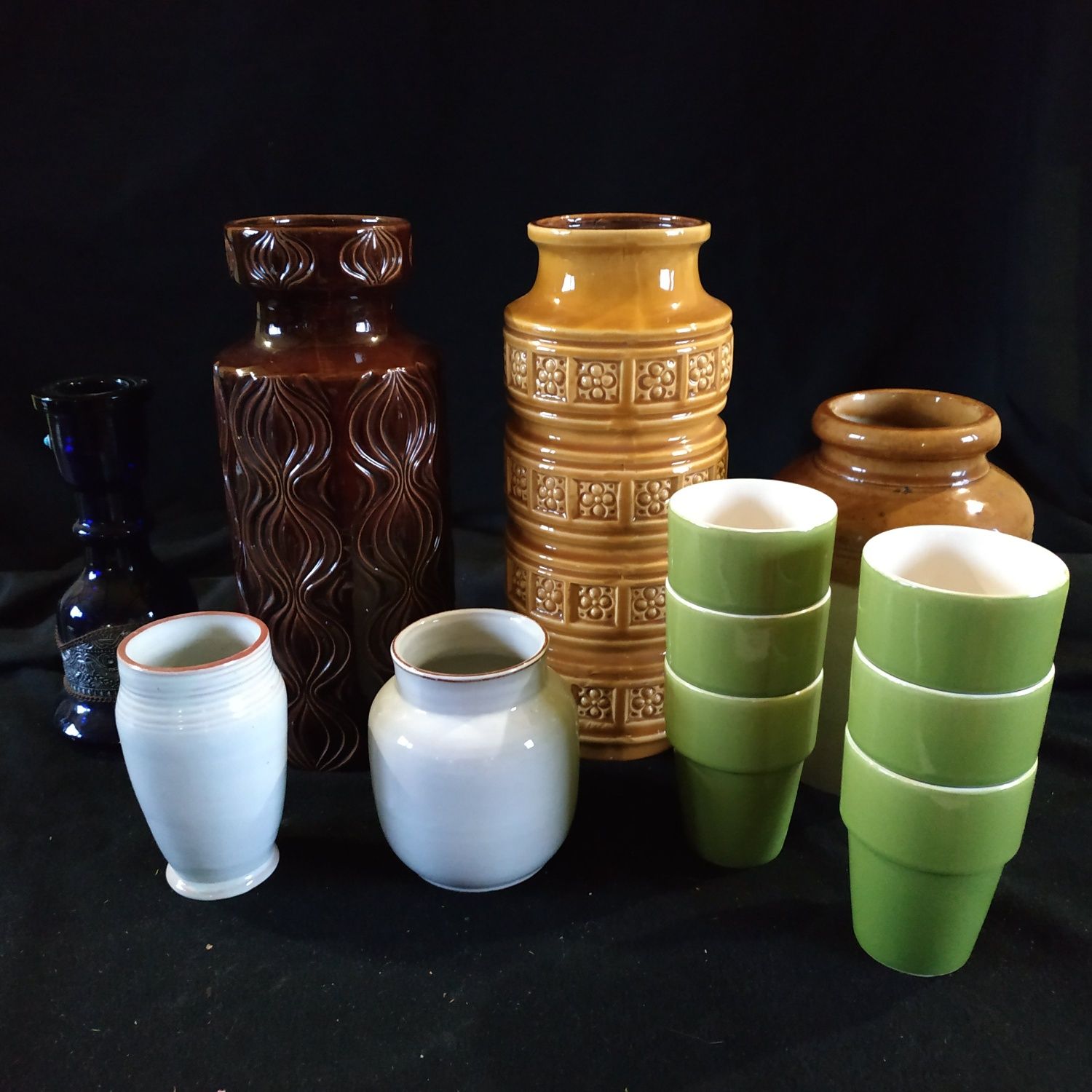 Brązowy Wazon ceramiczny w.germany sygnatura 285-30