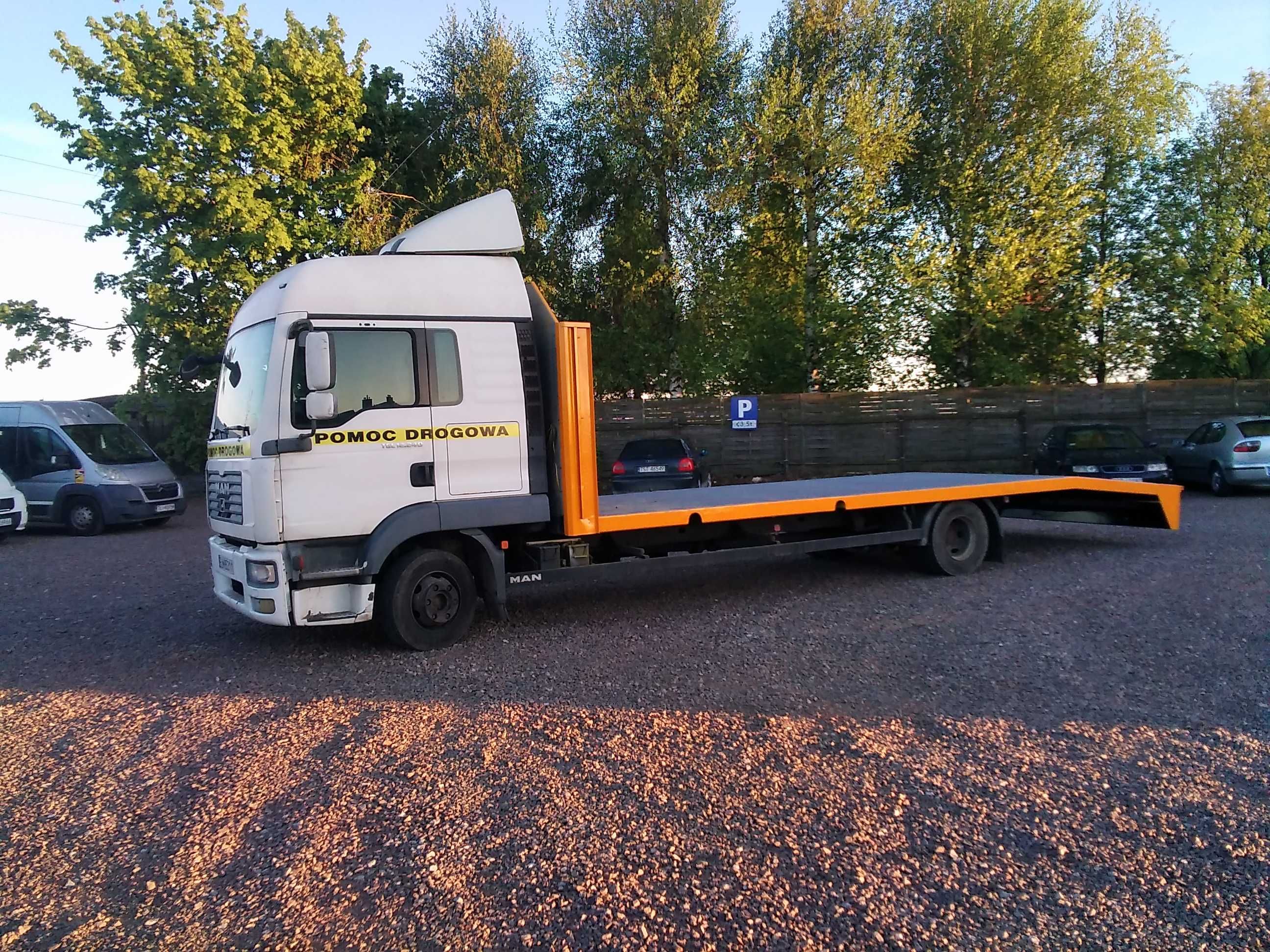 Man TGL 12.240 Plandeka Laweta Autolaweta Pomoc Drogowa Najazd DMC 12T