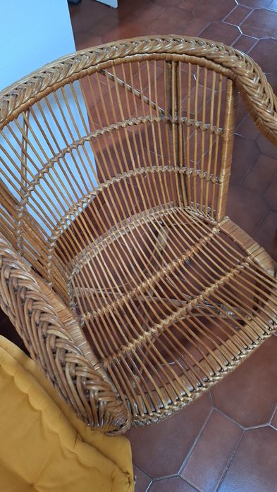 Cunjunto cadeiras em verga