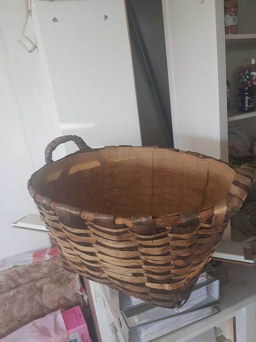 cesto para lenha redondo