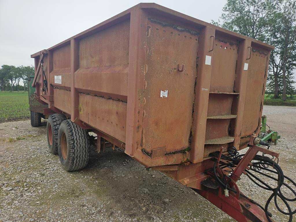 Przyczepa rolnicza tandem, wywrotka, skorupowa