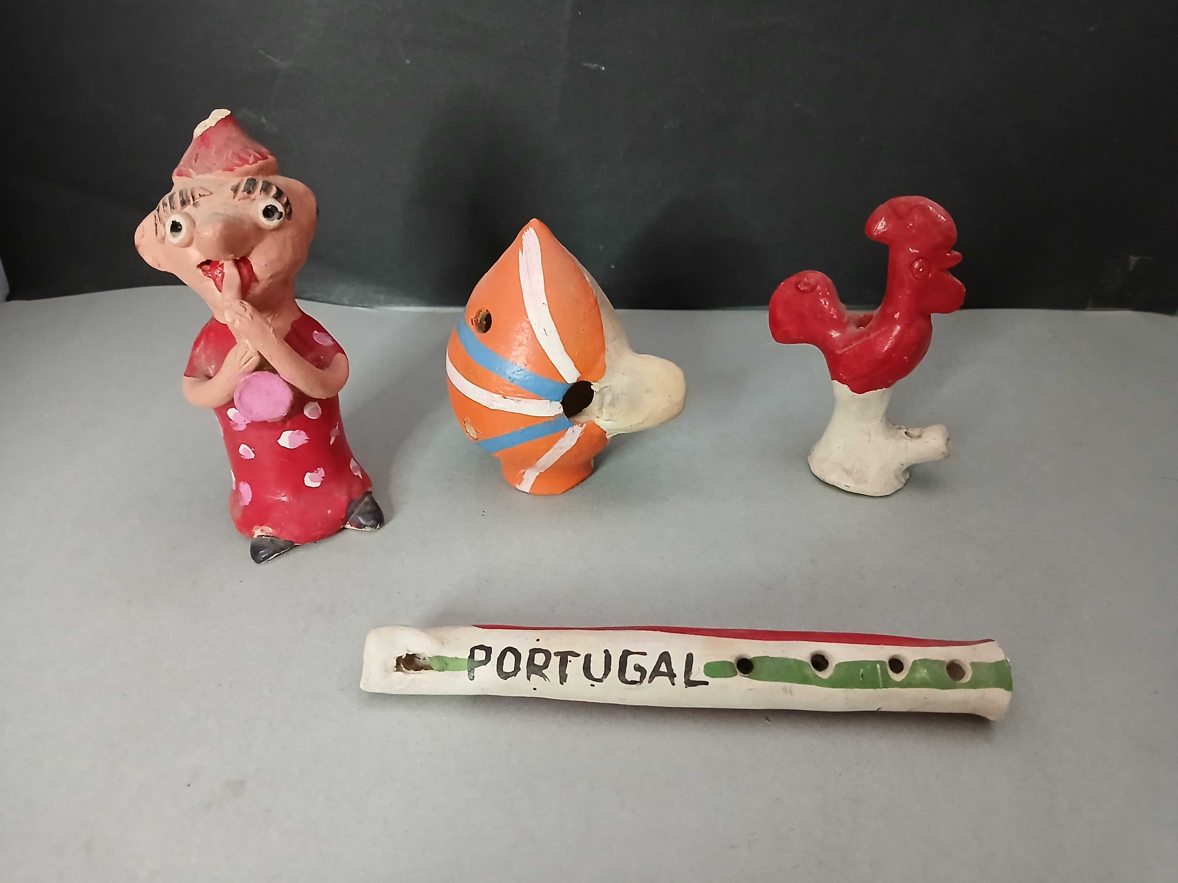figuras em barro cerâmica popular portuguesa
