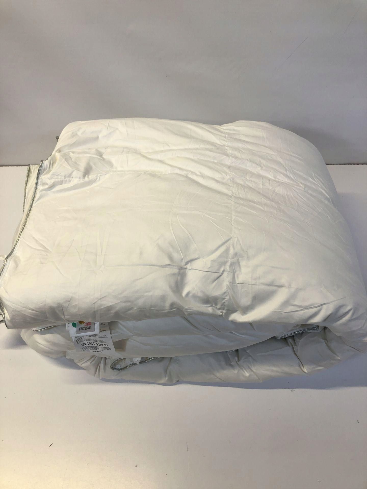 Ciepła kołdra zimowa 240x260 cm z gęsiego puchu Oeko-Tex RDS biała