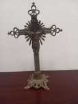 Crucifixo de metal, antigo