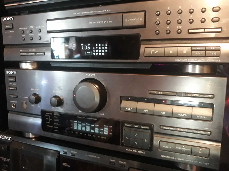 Sony ta-d507 стерео усилитель Sony \cdp-m43 плеер с Германии