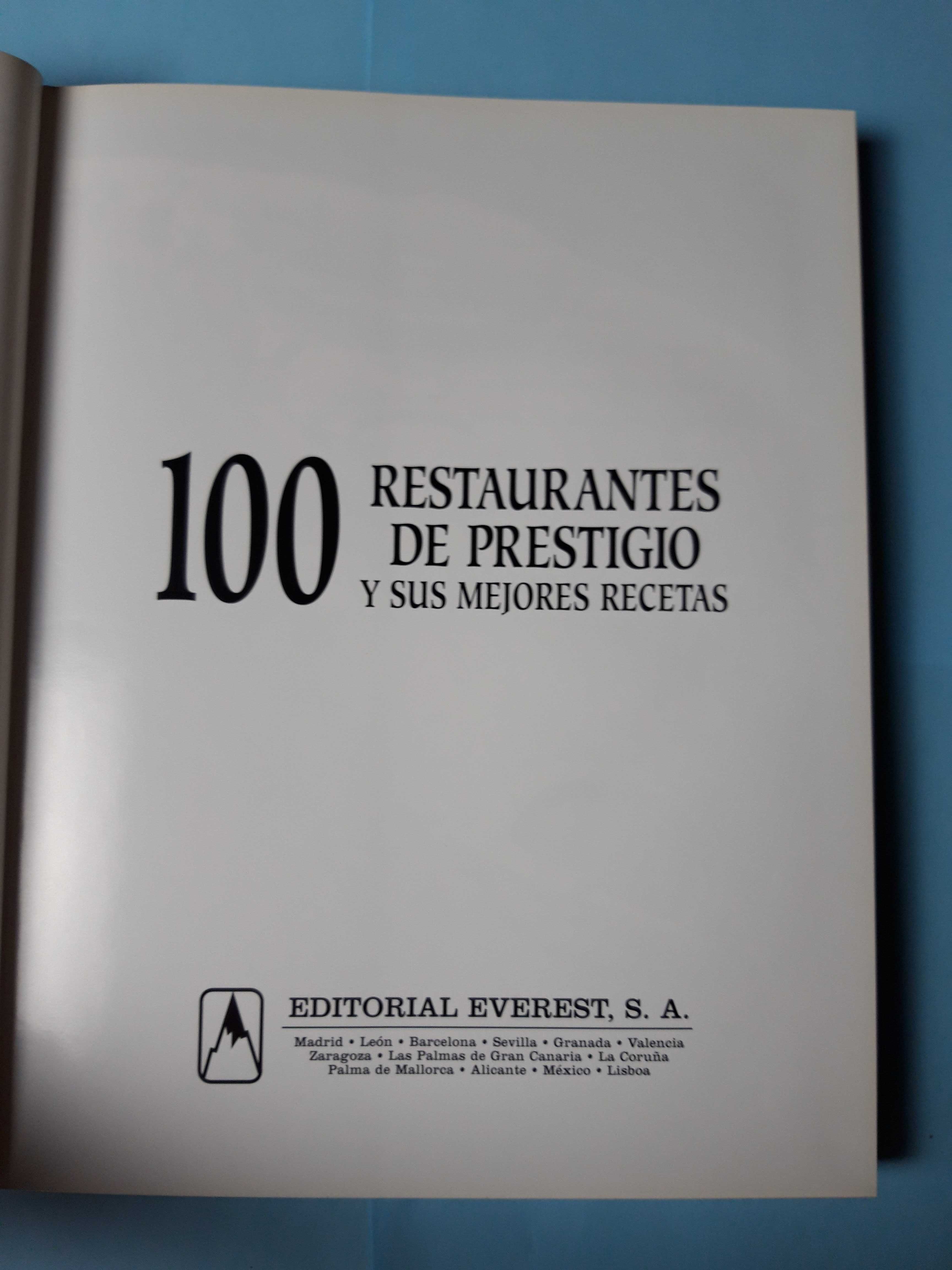 Livro - 100 Restaurantes de Prestígio VSO