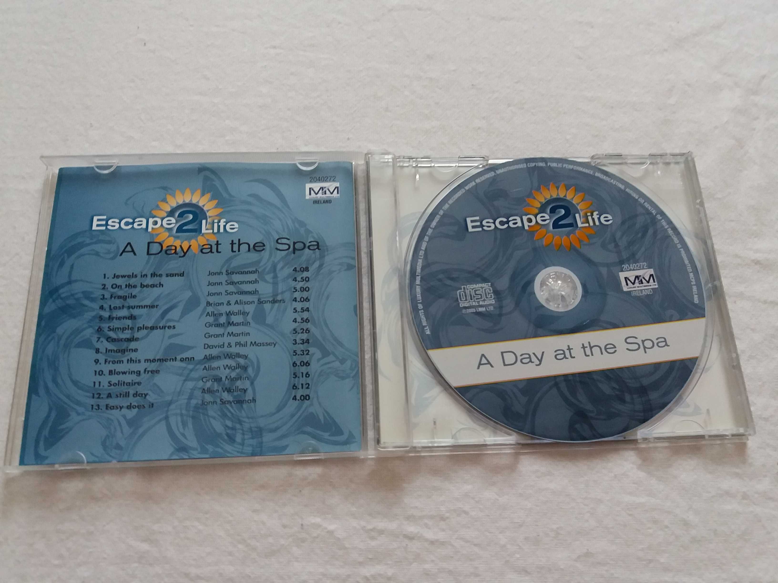 CD Escape 2 Life A Day At The Spa muzyka relaksacyjna pianino bdb