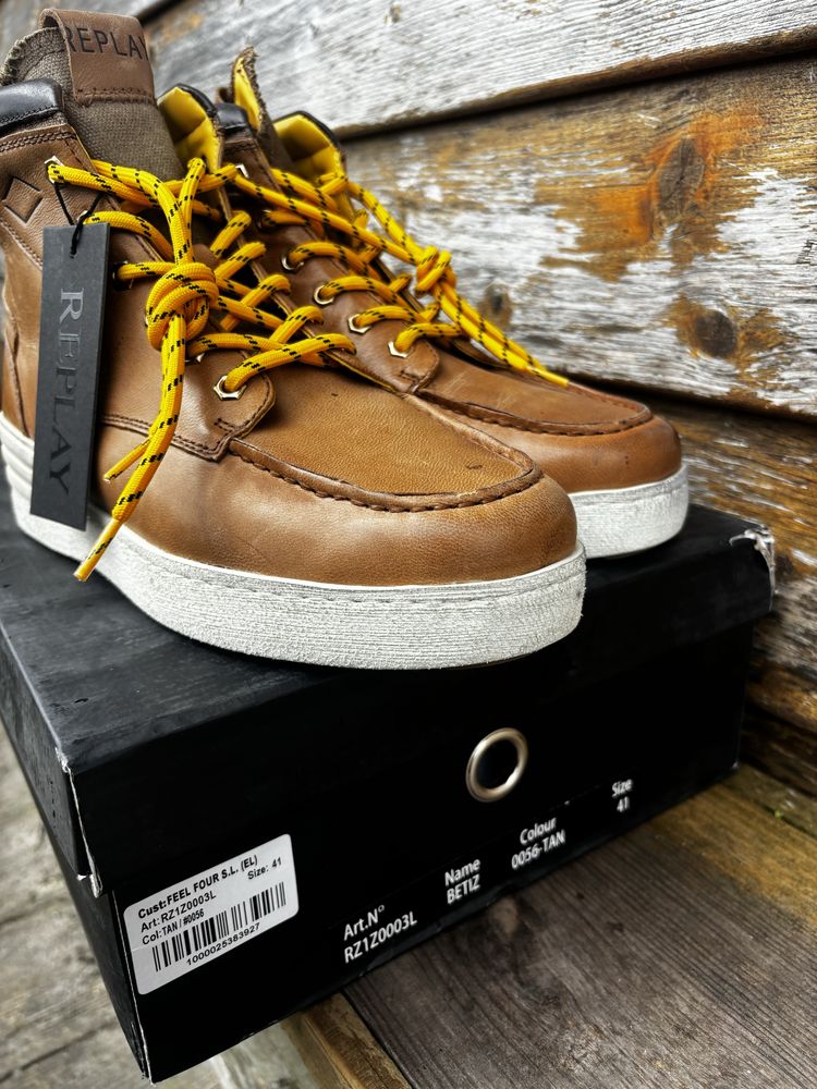 Botas em pele Replay 41