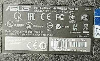 Ноутбук Asus X550 (F552, P550, R513 X552 R510) по частям (разборка)