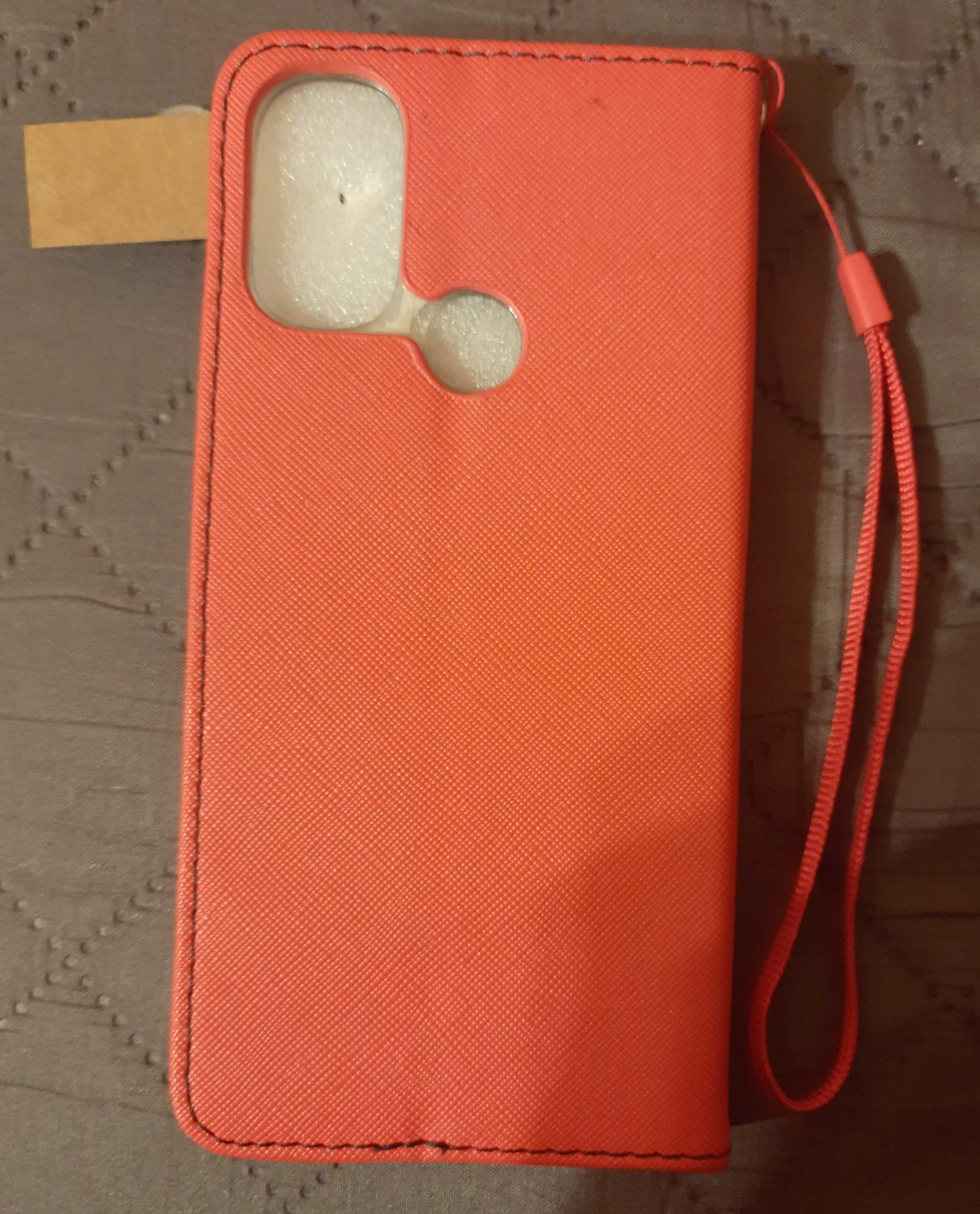 Czerwone etui na telefon Motorola E30
