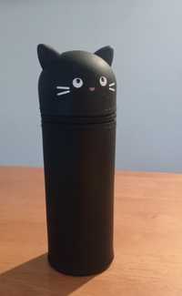 Estojo Gato. Silicone formato "tubo"